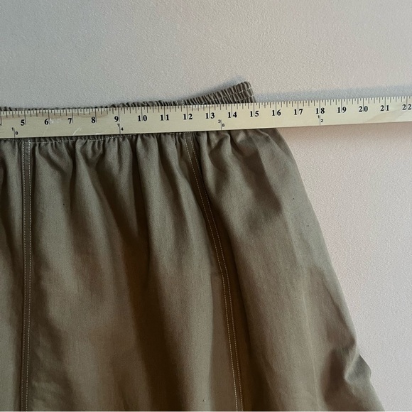 Kowtow Triangle Skirt Organic Cotton Earth Denim Camel Size XL - Picture 14 of 14